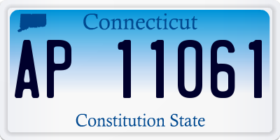 CT license plate AP11061