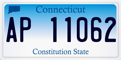 CT license plate AP11062