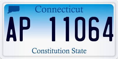 CT license plate AP11064
