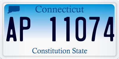 CT license plate AP11074