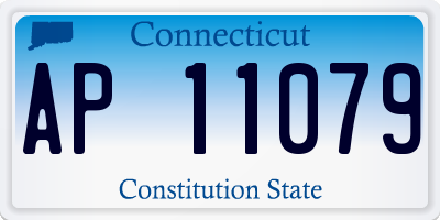 CT license plate AP11079