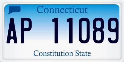 CT license plate AP11089