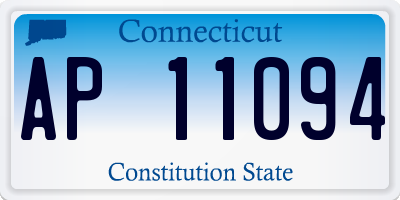 CT license plate AP11094