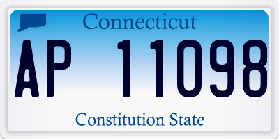 CT license plate AP11098
