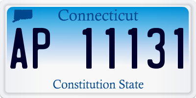 CT license plate AP11131