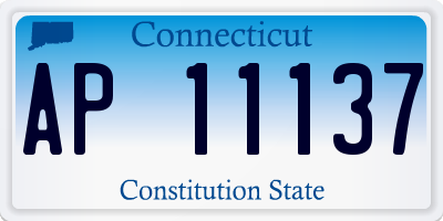 CT license plate AP11137