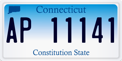 CT license plate AP11141
