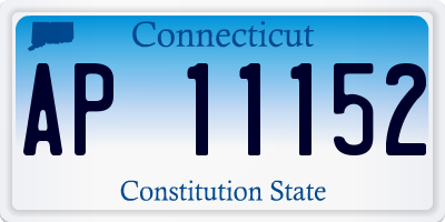 CT license plate AP11152