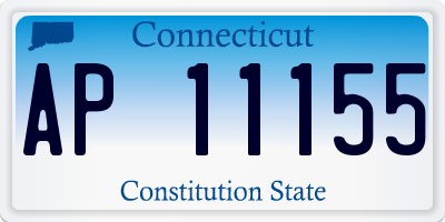 CT license plate AP11155