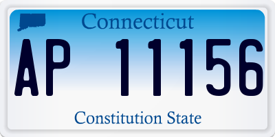 CT license plate AP11156