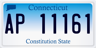 CT license plate AP11161