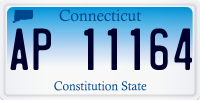 CT license plate AP11164