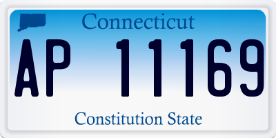 CT license plate AP11169