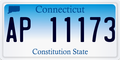 CT license plate AP11173