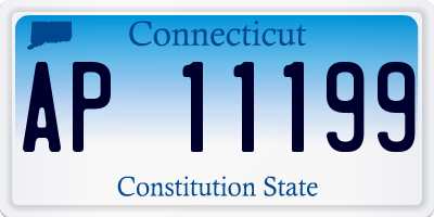 CT license plate AP11199