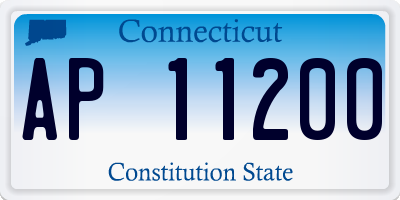 CT license plate AP11200