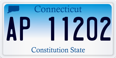 CT license plate AP11202