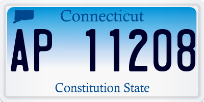 CT license plate AP11208