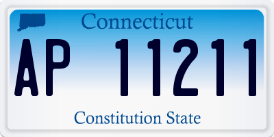 CT license plate AP11211
