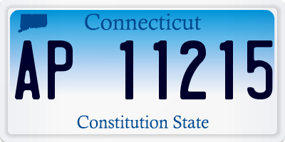 CT license plate AP11215