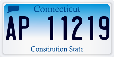 CT license plate AP11219