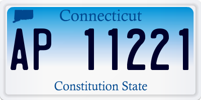 CT license plate AP11221