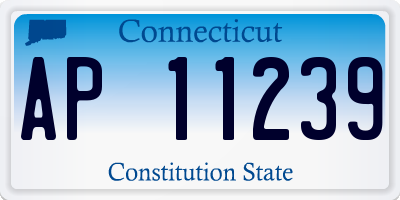 CT license plate AP11239