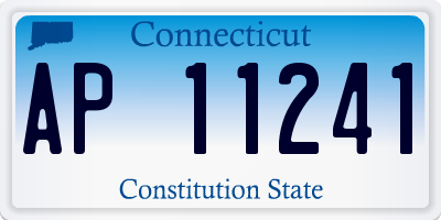 CT license plate AP11241