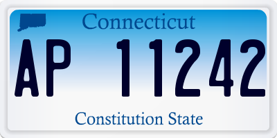 CT license plate AP11242