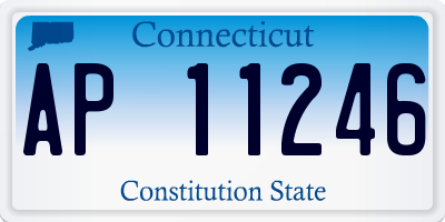 CT license plate AP11246