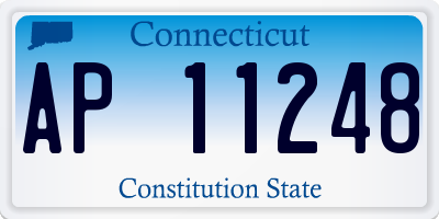 CT license plate AP11248