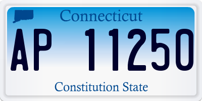 CT license plate AP11250