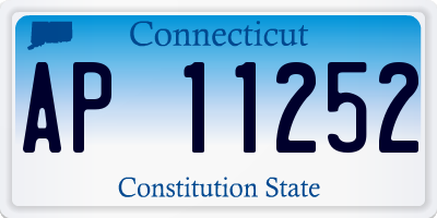 CT license plate AP11252