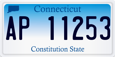 CT license plate AP11253