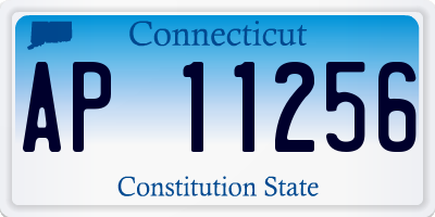 CT license plate AP11256