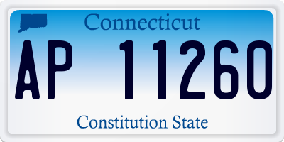 CT license plate AP11260