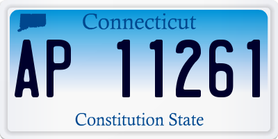 CT license plate AP11261