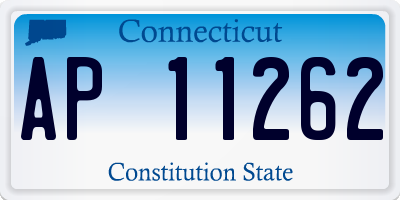 CT license plate AP11262