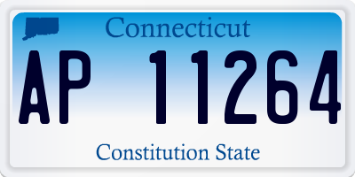 CT license plate AP11264
