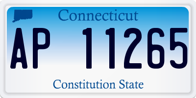 CT license plate AP11265