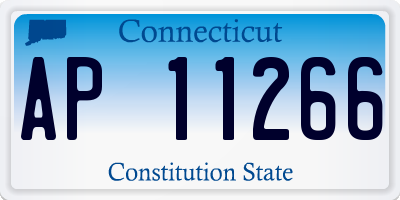 CT license plate AP11266