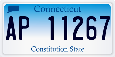 CT license plate AP11267