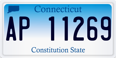 CT license plate AP11269