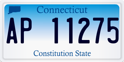 CT license plate AP11275