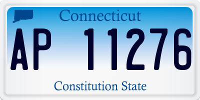 CT license plate AP11276