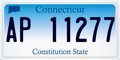 CT license plate AP11277