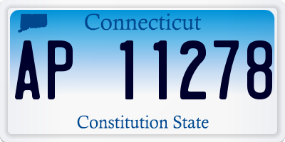 CT license plate AP11278