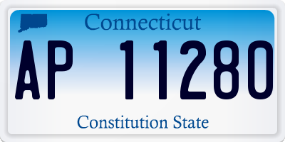 CT license plate AP11280