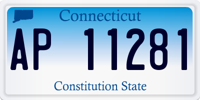 CT license plate AP11281