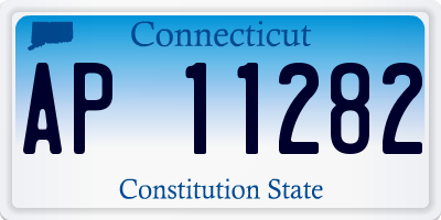 CT license plate AP11282